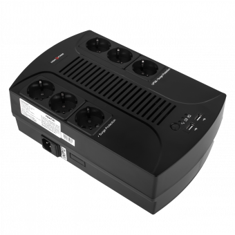 картинка ИБП LogicPower LP 650VA-6PS(455Вт) от интернет магазина Radiovip