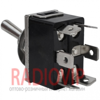 картинка Тумблер KN3(C)-203P (ON-OFF-ON), 6pin, 10A 250VAC от интернет магазина Radiovip
