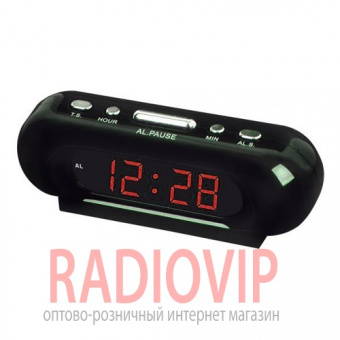 Часы сетевые 716-1 красные