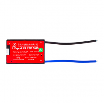картинка BMS плата Lifepo4 12V 4S 30A симметрия от интернет магазина Radiovip