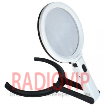 картинка Лупа-лампа с LED подсветкой, 1.8 увеличение, диаметр-138мм, Magnifier 3B-1D (220V) от интернет магазина Radiovip