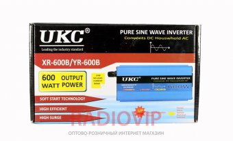 картинка Инвертор  UKS 600W (синус) от интернет магазина Radiovip