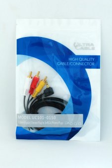 картинка Кабель шт. 3.5 4С- 3 шт. RCA Ultra UC101-0150 от интернет магазина Radiovip
