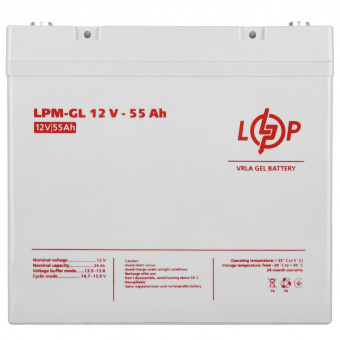 картинка Аккумулятор гелевый GL 12V - 55 Ah от интернет магазина Radiovip