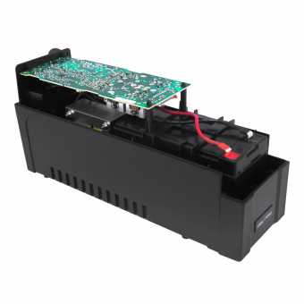 картинка ИБП LogicPower 650VA-P, 2 евророзетки, 5 ступ. AVR, 7.5Ач12В. pl от интернет магазина Radiovip