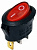 картинка Переключатель овальный с подсв. MIRS-101-10 ON-OFF, 3pin, 6A, 220V, красный от интернет магазина Radiovip