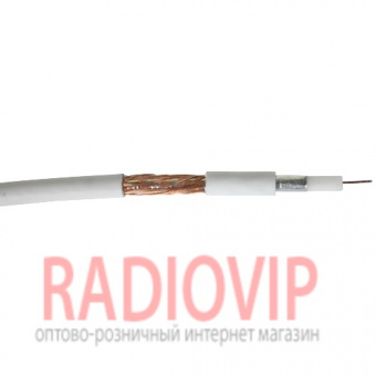 картинка Кабель RG-59 (0.5CU+3.1PE+64/0,12CU), диам.-4,8мм, белый, 100м от интернет магазина Radiovip