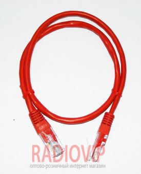 картинка Патч-корд Lp UTP ,RJ45,кат.5Е,1м(красный) от интернет магазина Radiovip