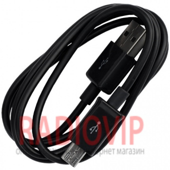 картинка Шнур шт.USB А -шт.miсro USB (Samsung), long pin, 1м, чёрный от интернет магазина Radiovip