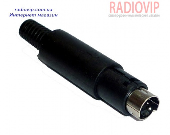картинка Гнездо mini DIN 4pin под шнур,корпус пластик от интернет магазина Radiovip