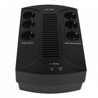 картинка ИБП LogicPower LP 650VA-6PS(455Вт) от интернет магазина Radiovip