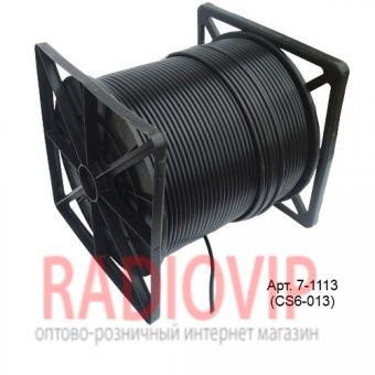 картинка Кабель RG-6 наружный c гелевой пропиткой на катушке 305м чёрный от интернет магазина Radiovip