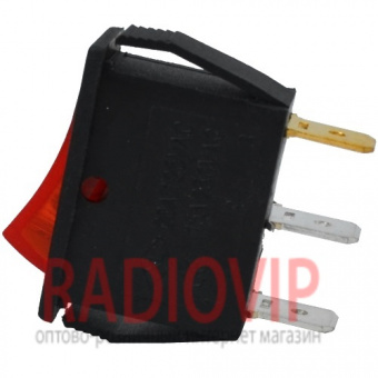 картинка Переключатель узкий с подсв. IRS-101-1С ON-OFF, 3pin, 15A, 220V, красный от интернет магазина Radiovip