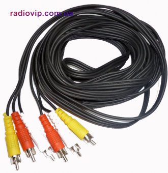 картинка Шнур 3RCA - 3RCA, 10.0M Japan  53mm от интернет магазина Radiovip