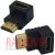 картинка Переходник шт.HDMI -гн.HDMI угловой, gold, пластик от интернет магазина Radiovip