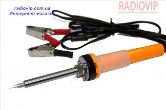 картинка Паяльник  40W  12V автомобильный с крокодиллами от интернет магазина Radiovip
