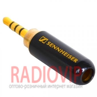 картинка Штекер 2,5мм 4C, Sennheiser, металл. корпус, чёрный от интернет магазина Radiovip