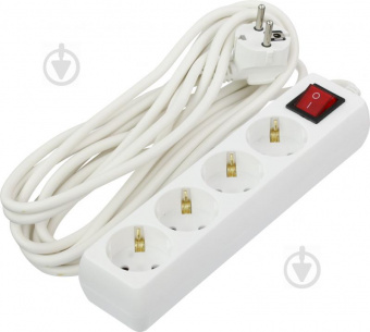 картинка Удл. cет. 5 м с выкл. и заземлением ( 4 Гн. )3GX1.0MM2 DG-D04KA (5M) от интернет магазина Radiovip