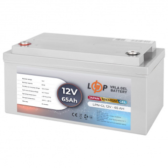 картинка Аккумулятор гелевый LPN-GL 12V - 65 Ah от интернет магазина Radiovip