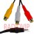 картинка Шнур шт.2,5мм 4C- 3гн.RCA, диам.-2,6х7,8мм., 1,5м от интернет магазина Radiovip