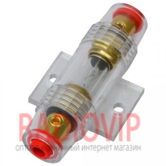 картинка Держатель автопредохранит. (колба) 10х38 Gold 4/8GAx1IN 4/8GAx1OUT от интернет магазина Radiovip
