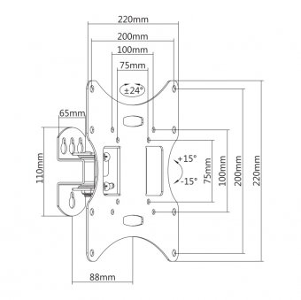 картинка Кронштейн для ТВ Brateck LCD-501AN от интернет магазина Radiovip