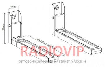 картинка Кронштейн ITech MB-5 W для СВЧ печей от интернет магазина Radiovip