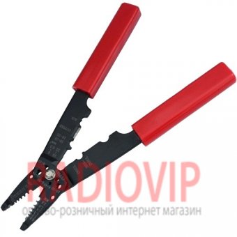 картинка Инструмент НТ-203 для зачистки и обжима неизолированных клемм от интернет магазина Radiovip