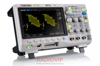 картинка Цифровой осциллограф Siglent SDS1202X+генератор AWG, 200МГц, 1ГВ/с, 2 канала от интернет магазина Radiovip