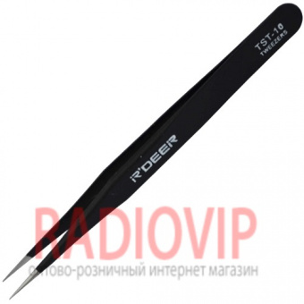 картинка Пинцет радиотехнический ESD, R'Deer TS-10 от интернет магазина Radiovip