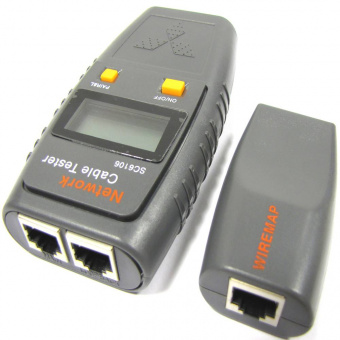 картинка Kабельный тестер витой пары SC6106 от интернет магазина Radiovip