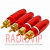 картинка Штекер RCA проф.gold PROSOUND диам.-6,5мм.,красный от интернет магазина Radiovip