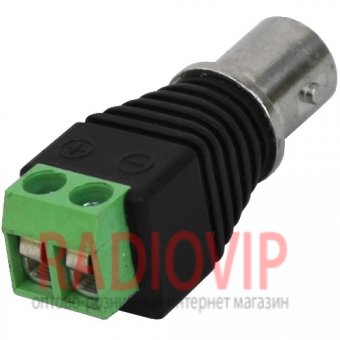 картинка Гнездо BNC с клеммной колодкой (под винт) от интернет магазина Radiovip