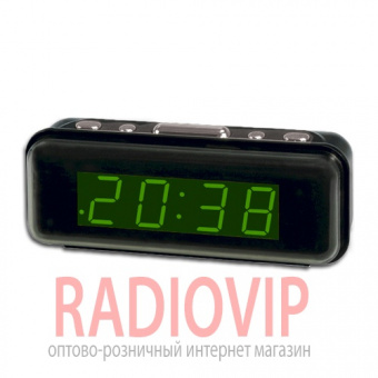 Часы сетевые 738-1 красные