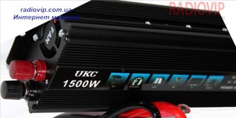 картинка Инвертор 12-220  UKC SKK-1500 (EH)  1500W от интернет магазина Radiovip