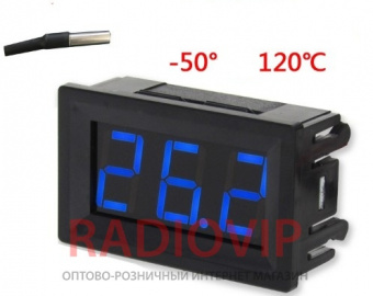 картинка Термометр электронный DC5 12v (синие цифры) от интернет магазина Radiovip