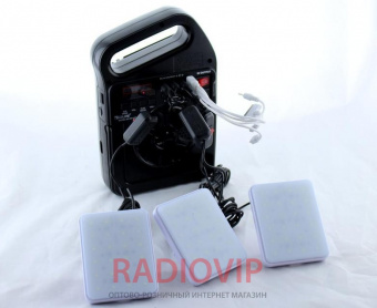 картинка Радио GOLON RX 499BT с солнечной зарядкой / MP3 / Bluetooth / фонарь / TF slot и USB разъем от интернет магазина Radiovip