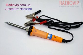 картинка Паяльник  40W  12V автомобильный с крокодиллами от интернет магазина Radiovip