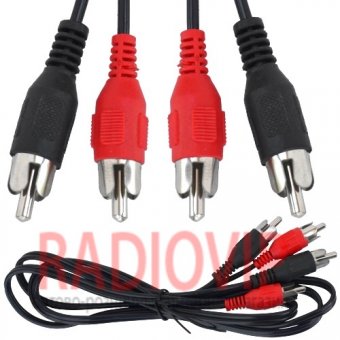 картинка Шнур соединительный 2RCA х 2RCA  1,8м. JAPAN от интернет магазина Radiovip