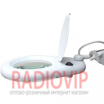 картинка Лупа-лампа на струбцине 8066D2-4C люмин.подсветка T5 22W, 3Х, диам-130 от интернет магазина Radiovip