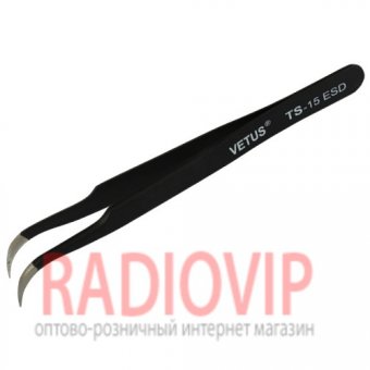 картинка Пинцет радиотехнический ESD, Vetus TS-15 от интернет магазина Radiovip