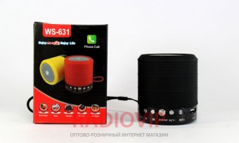 картинка Колонка портативная SPS WS 631+BT, Bluetooth колонка, компактная мини колонка, акустическая система от интернет магазина Radiovip