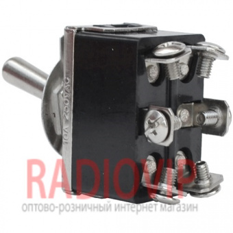 картинка Тумблер KN3(C)-203 KN3(C)-203A (ON-OFF-ON), 6pin, 10A 250VAC от интернет магазина Radiovip