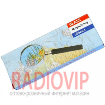 картинка Лупа ручная круглая 5Х диам. 50мм MG86046 от интернет магазина Radiovip