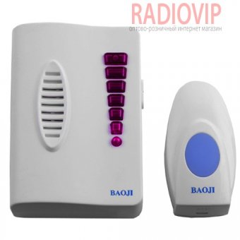 картинка Беспроводной дверной звонок BAOJI 8517E DС от интернет магазина Radiovip