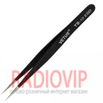 картинка Пинцет радиотехнический ESD, Vetus TS-10 от интернет магазина Radiovip