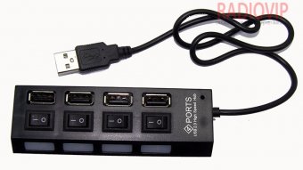 картинка USB Хаб H-01 от интернет магазина Radiovip