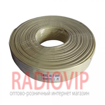 картинка Кабель телефонный 4ж бежевый (6x0,12мм) от интернет магазина Radiovip