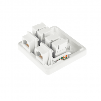 картинка Розетка Logicpower (LP-114) 2-порт.RJ-45.кат.5е UTP от интернет магазина Radiovip