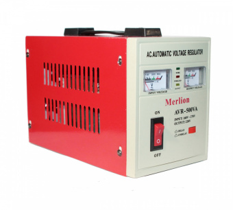 картинка Стабилизатор напряжения Merlion TVR-500VA от интернет магазина Radiovip